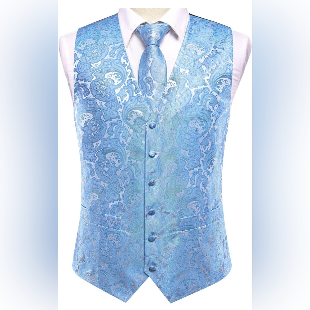 Hi-Tie Men’s Suit Vest Set